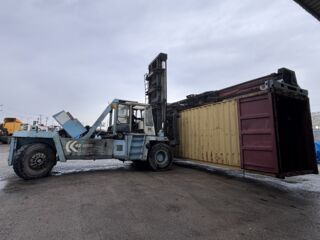 A 1987 Kalmar forklift at ARDA refusing to retire -  "We call it Genç İhtiyar- the young old man”