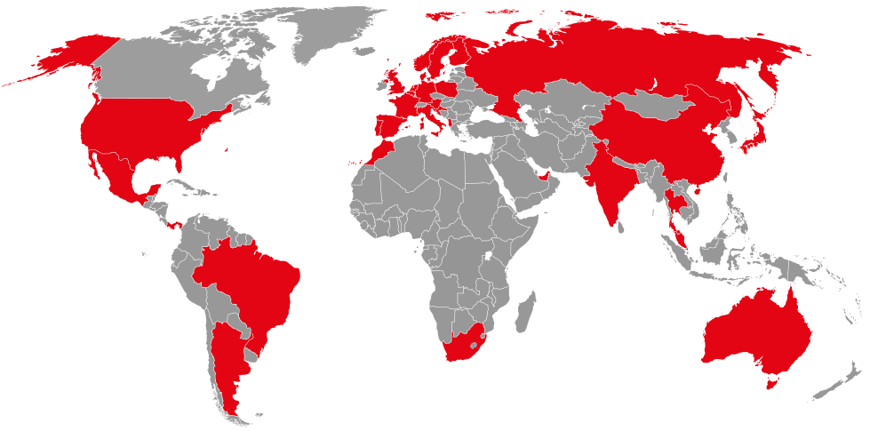 Kalmars medarbeidere rundt om i verden